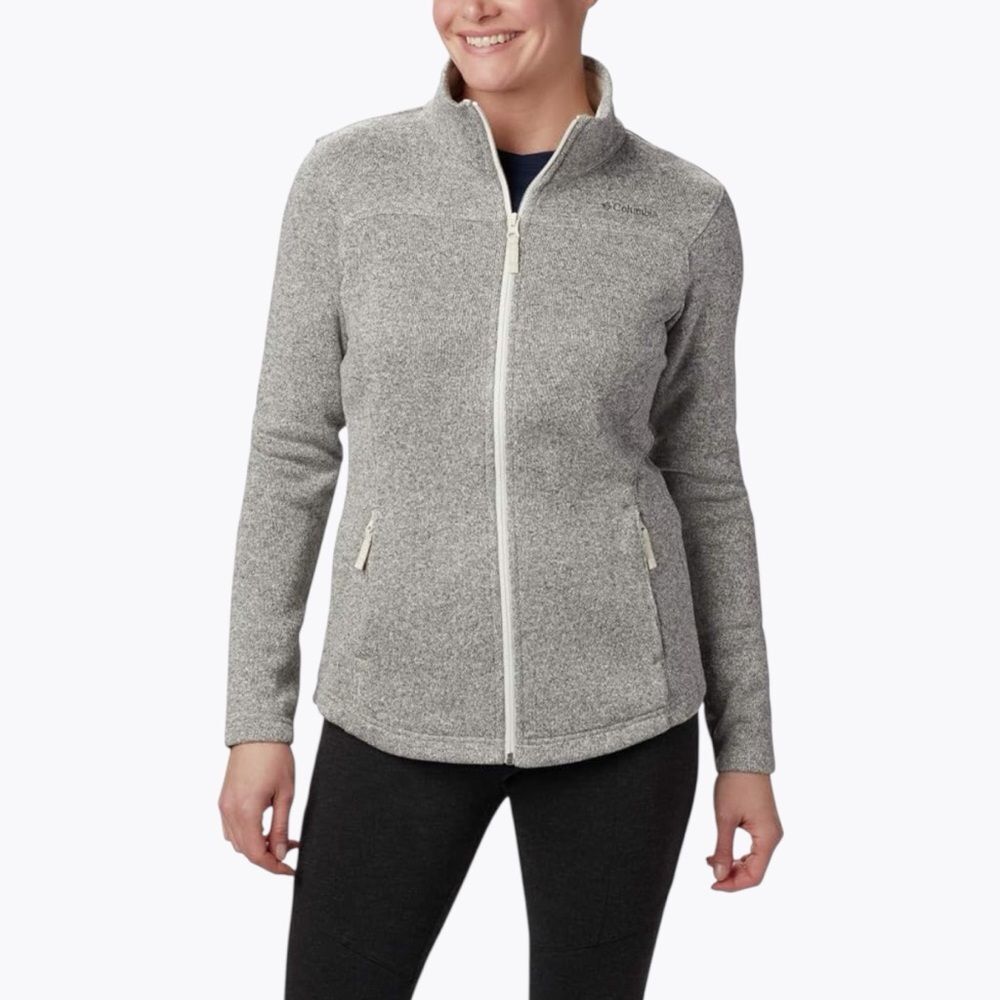 Columbia Canyon Point Fleece Jacket Women’s M Gray Full Zip Gorpcore Outdoor